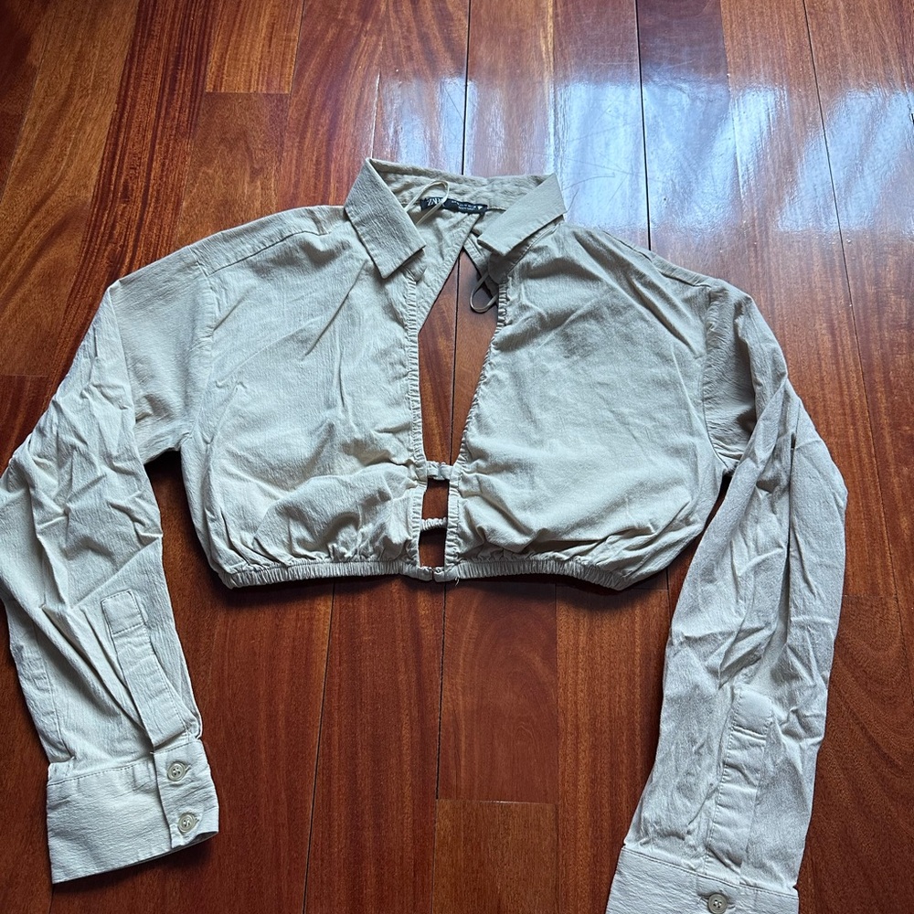 Cream Women's Top